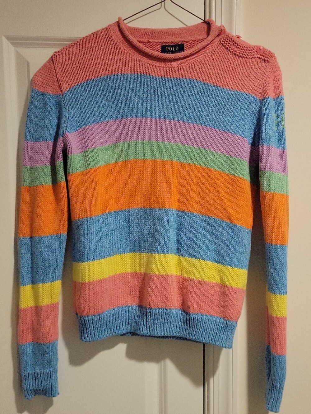 Polo by Ralph Lauren Pink Crewneck Knit Sweater